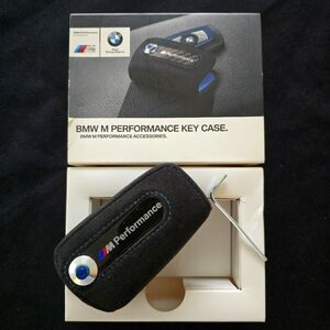 Genuine BMW M Performance Key Case in black alcantara and carbon fibre